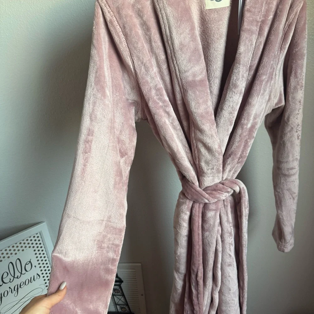 NWT UGG Women's Marlow Soft Double-face Fleece Robe Color Dusk Sz XL - Picture 5 of 10